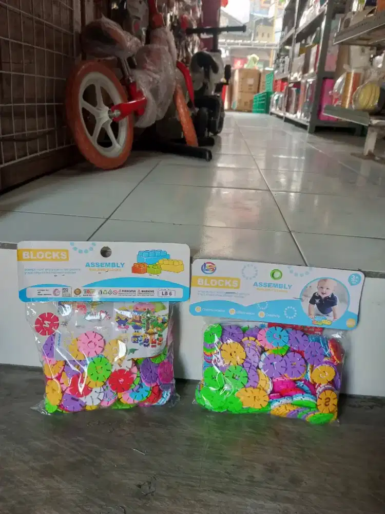 Mainan anak Lego block bunga bulat