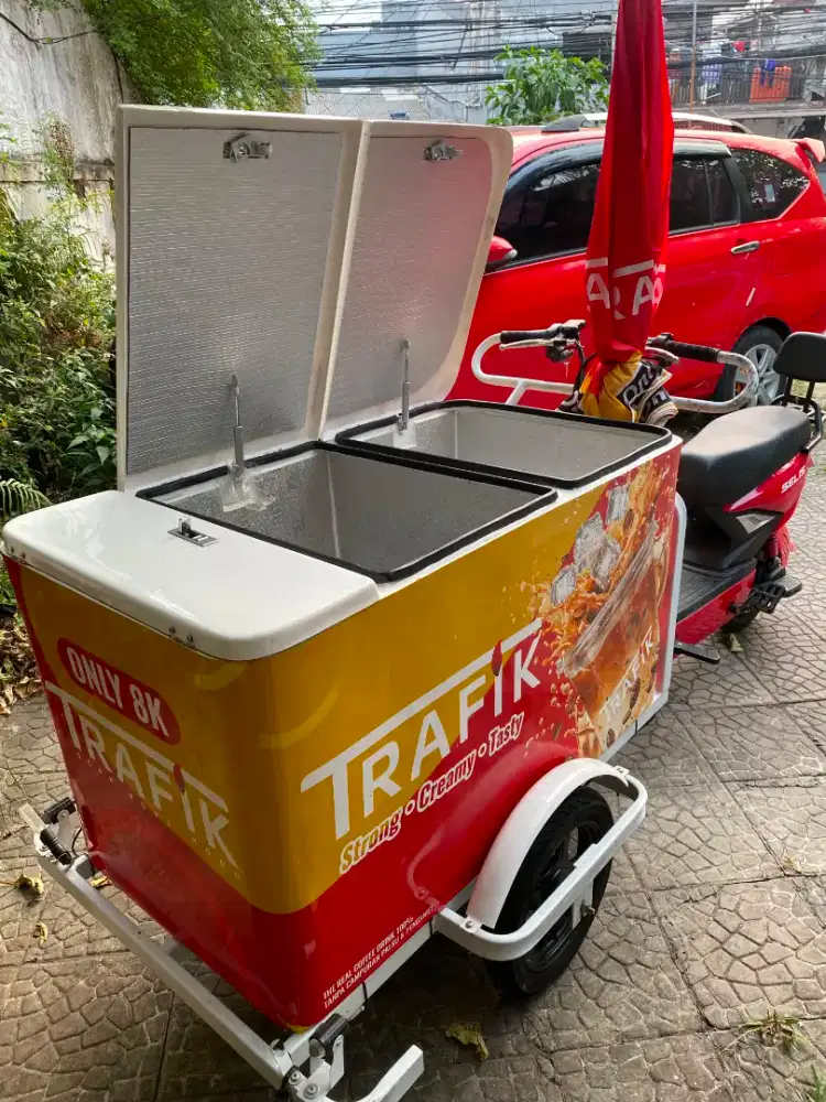 Gerobak kopi sepeda listrik Selis / U-winfly