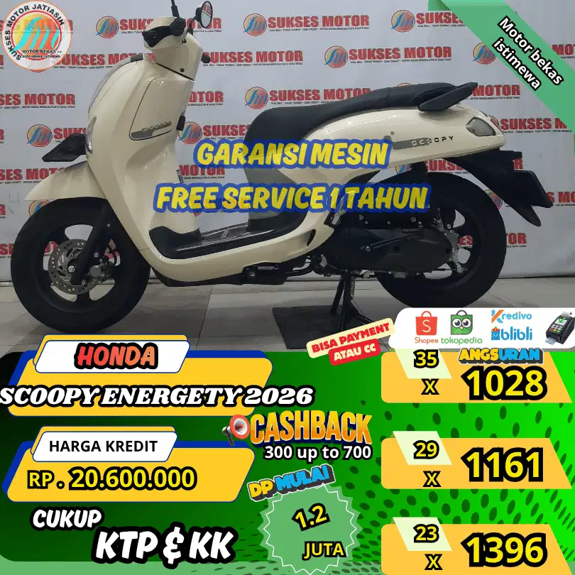 HONDA SCOOPY ENERGETY 2026 DP&ANGSURANTERMURAHSYRTKTP&KK(SUKSESMOTOR)