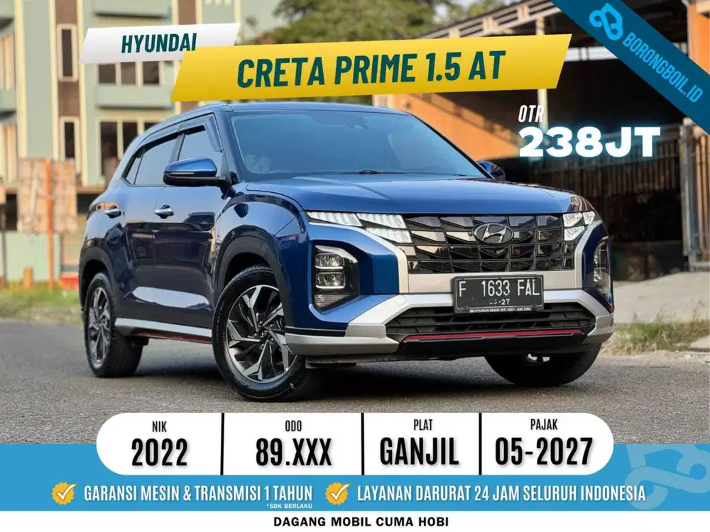 Pajak full panjang Creta Prime 1.5 AT 2022