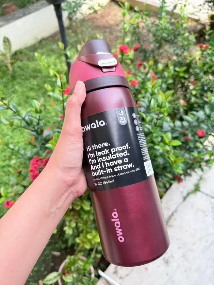 TUMBLER OWALA BLACK CHERRY RED