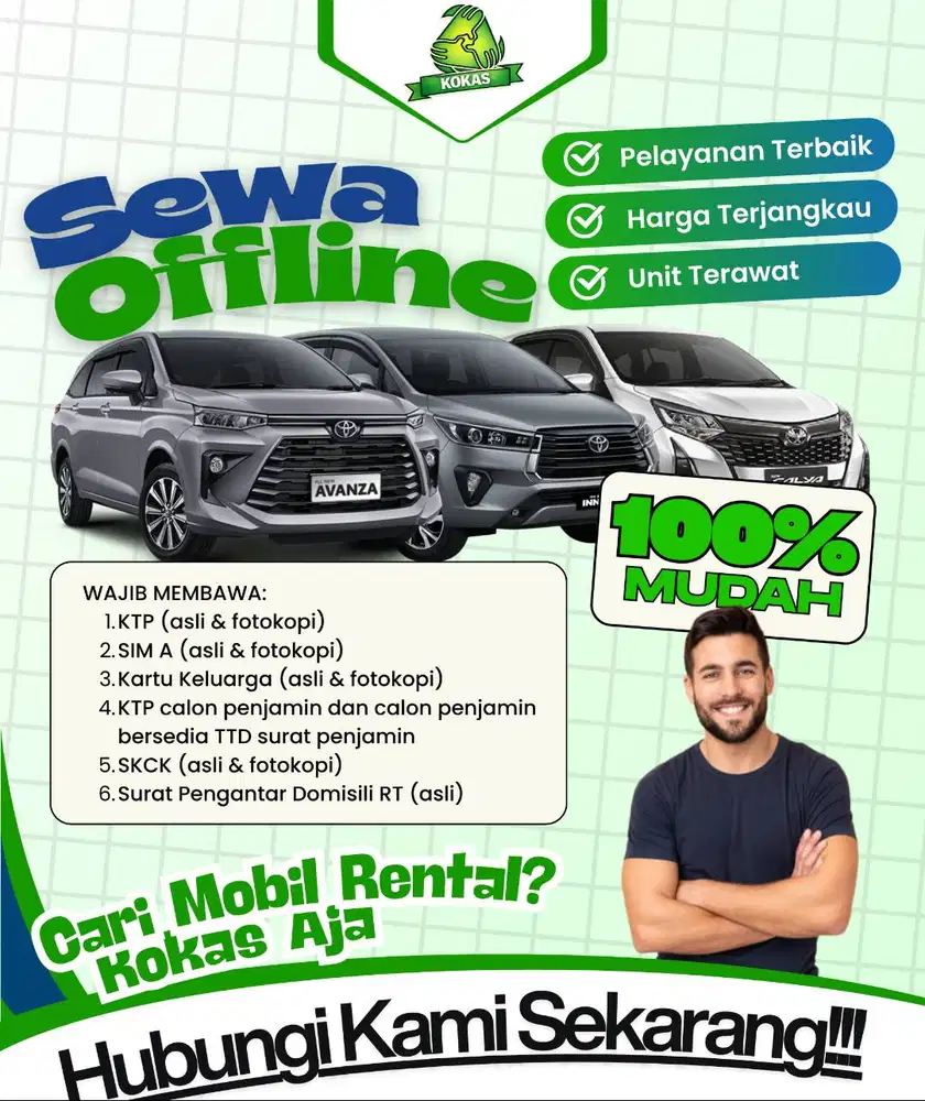 Sewa Mobil Harian, Mingguan & Bulanan | Unit Terawat | Proses Mudah
