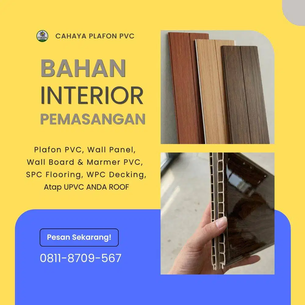 Di Cahaya Plafon PVC, One Stop Solution untuk Interior Ruangan Anda