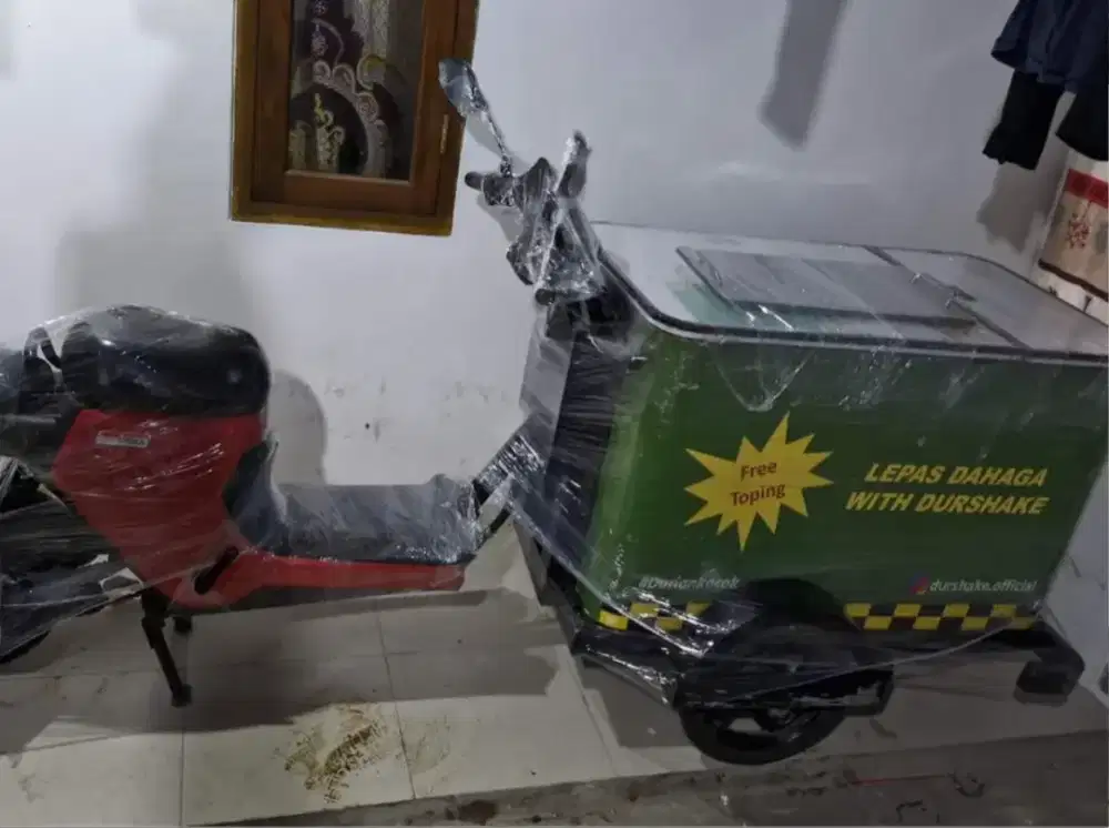Gerobak kopi sepeda listrik u-winfly