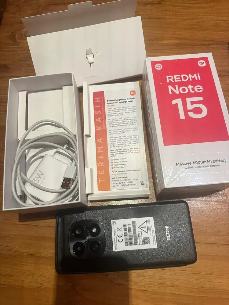 Redmi note 15 8/256gb hitam
