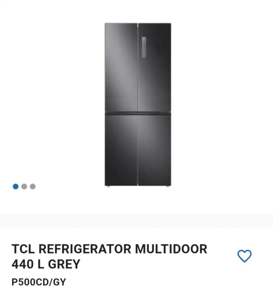 TCL REFRIGERATOR MULTIDOOR 440L GREY