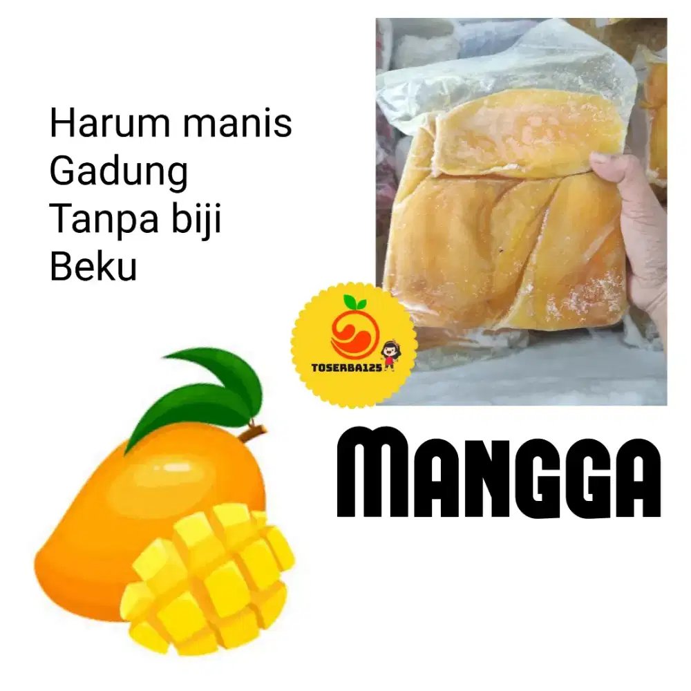 Buah beku mangga harum manis tanpa biji