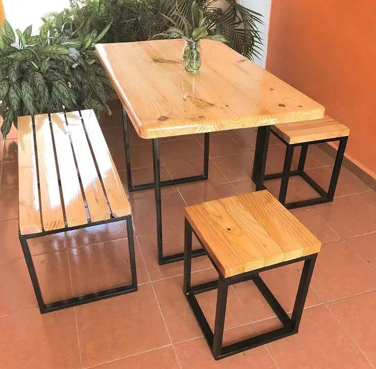 Set Meja makan untuk tempat usaha harga termurah bandung