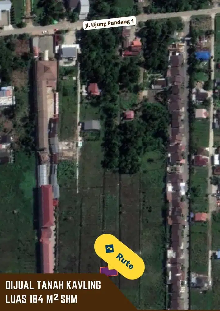 Dijual Tanah 184 m Jalan Ujung Pandang 1 Pontianak