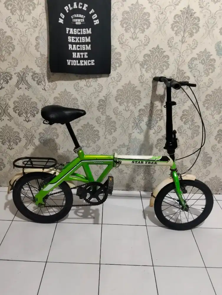 Sepeda lipat ukuran 16 untuk umur 5-10 tahun