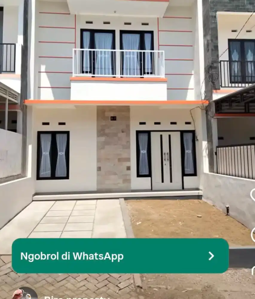 Disewakan rumah baru.plus balkon atas spt vila