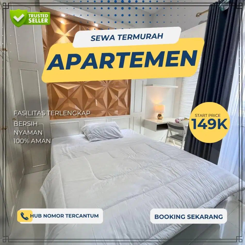 Disewakan Apartemen Kalibata City Harian/Transit Termurah Jaksel