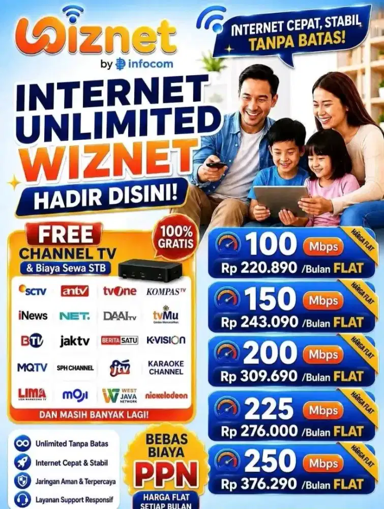 Pasang Internet Wifi Unlimited