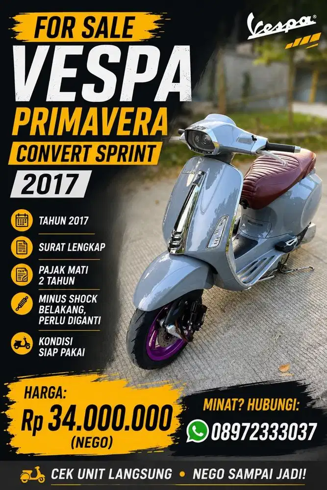 FS vespa primavera convert sprint 2017