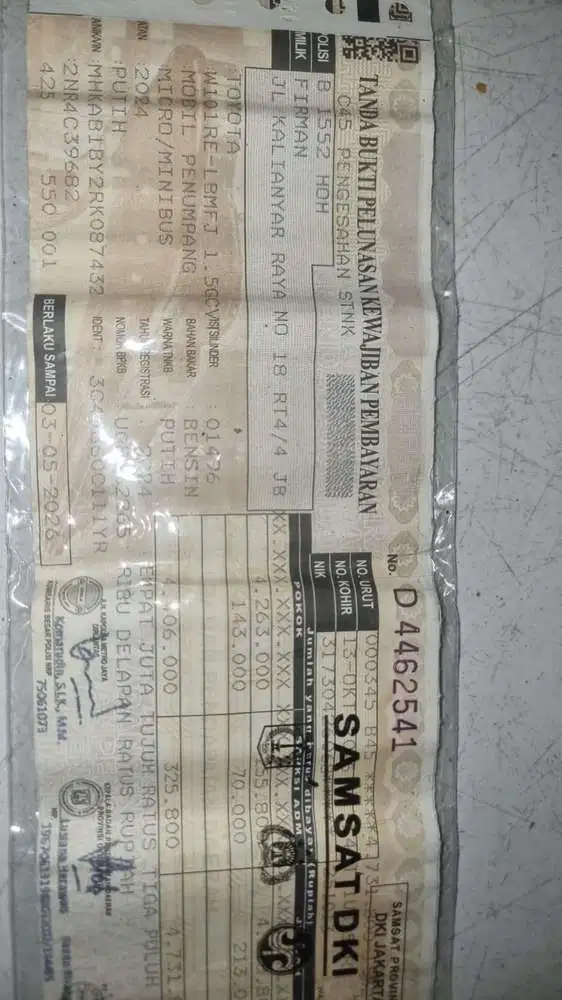 Toyota Avanza 2024 Bensin