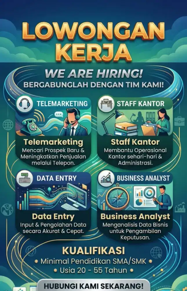 WE ARE HIRING JABODETABEK