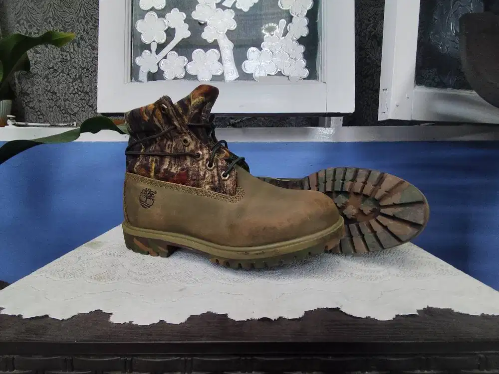 TIMBERLAND BOOTS PREMIUM 6 INCH ROLLTOP CAMO