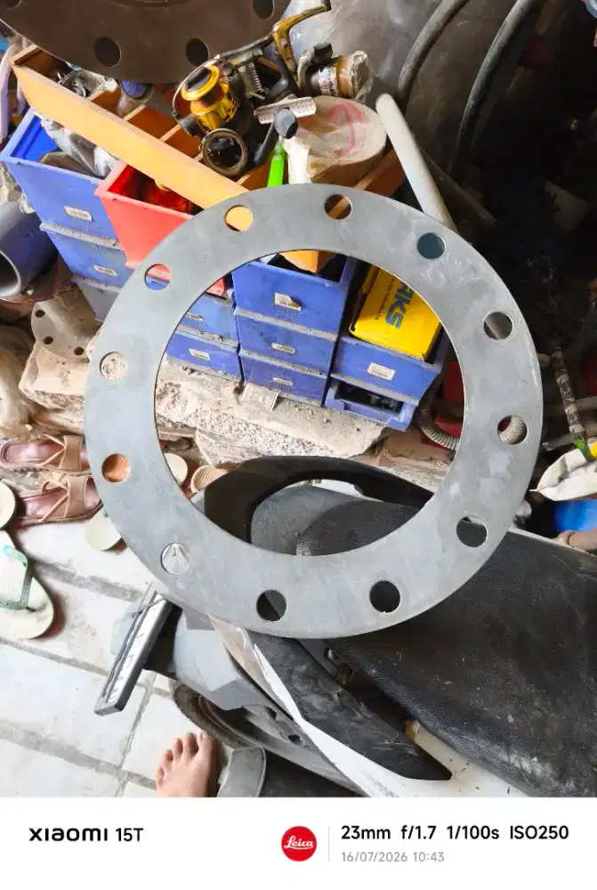 PACKING PAKING GASKET SEAL BAHAN PVC FLANGE 10 INCH TEBAL 3,4 MM
