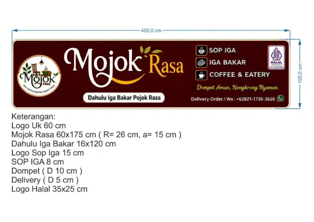 Papan nama kantor atau toko
