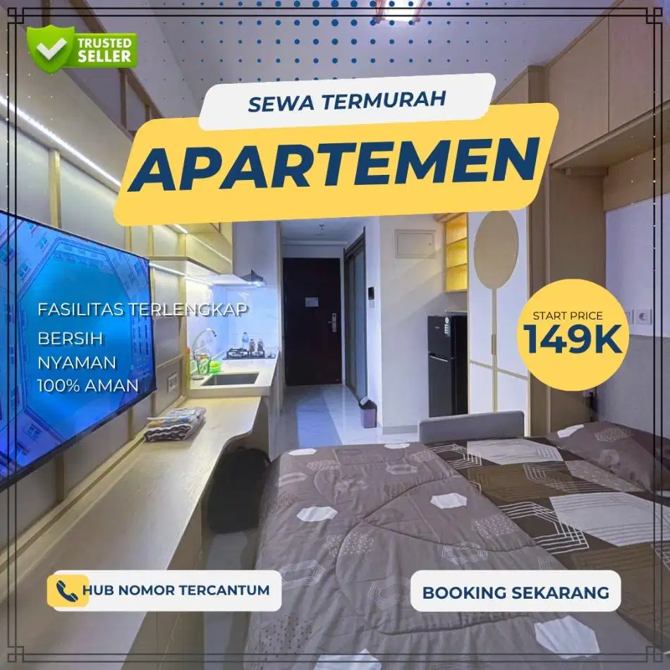 Sewa Apartemen Citypark Harian/Transit Termurah Jakarta Barat