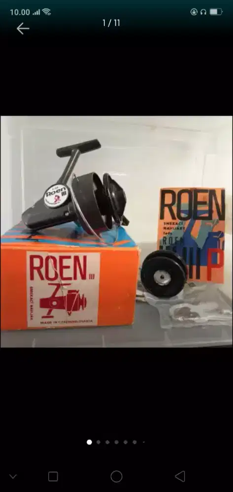 Reel pancing Vintage TOKOZ ROEN III (1985) Made in Czechoslovakia.