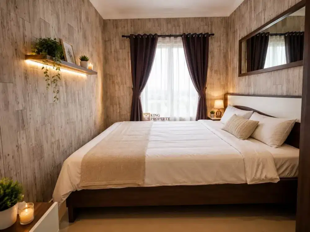 1BR Madison Park Interior Scandinavian Minimalis Dekat Central Park, Siap Huni