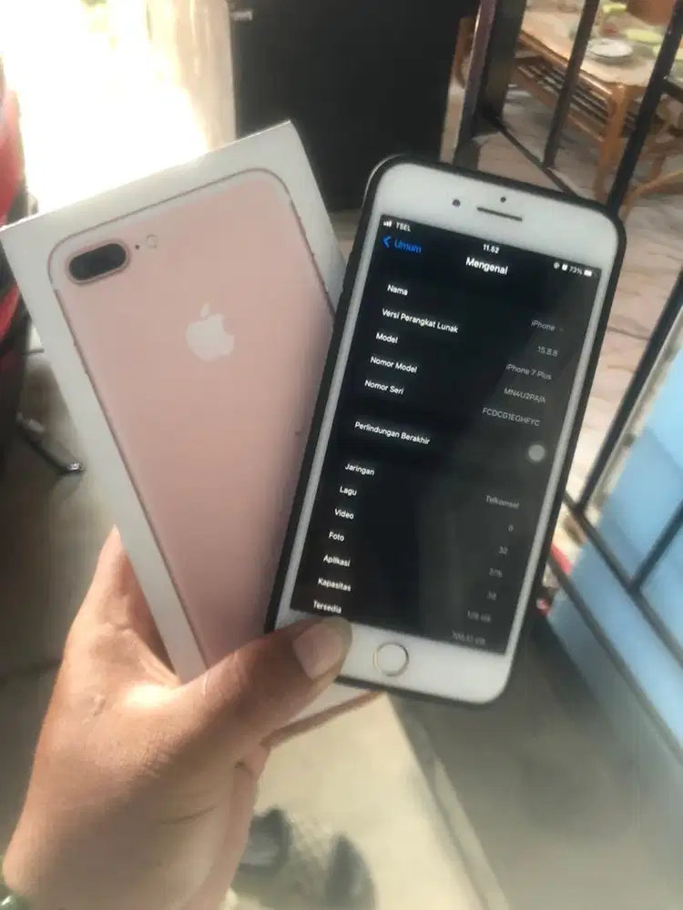 Iphone 7 plus 128GB ibox fulset