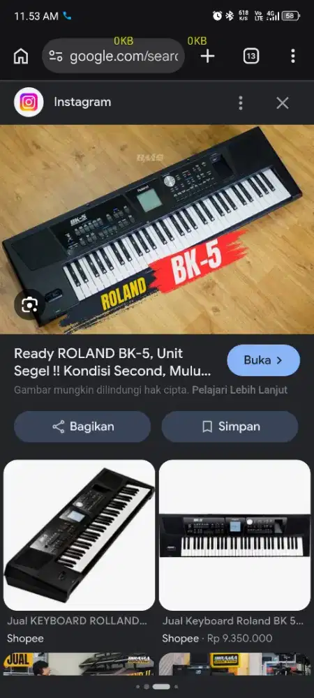 Keyboard Roland BK 5