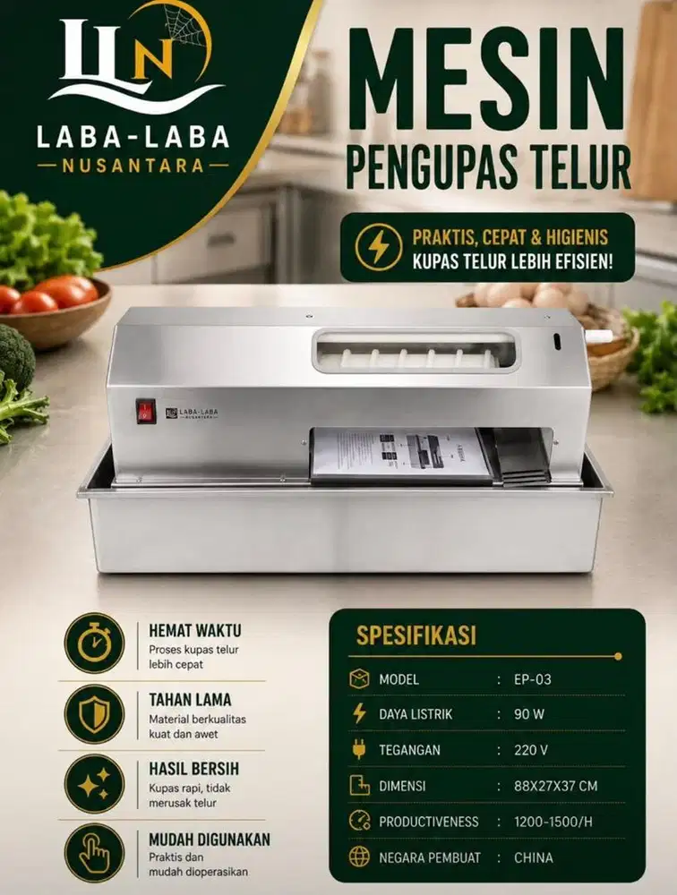 mesin pengupas telur