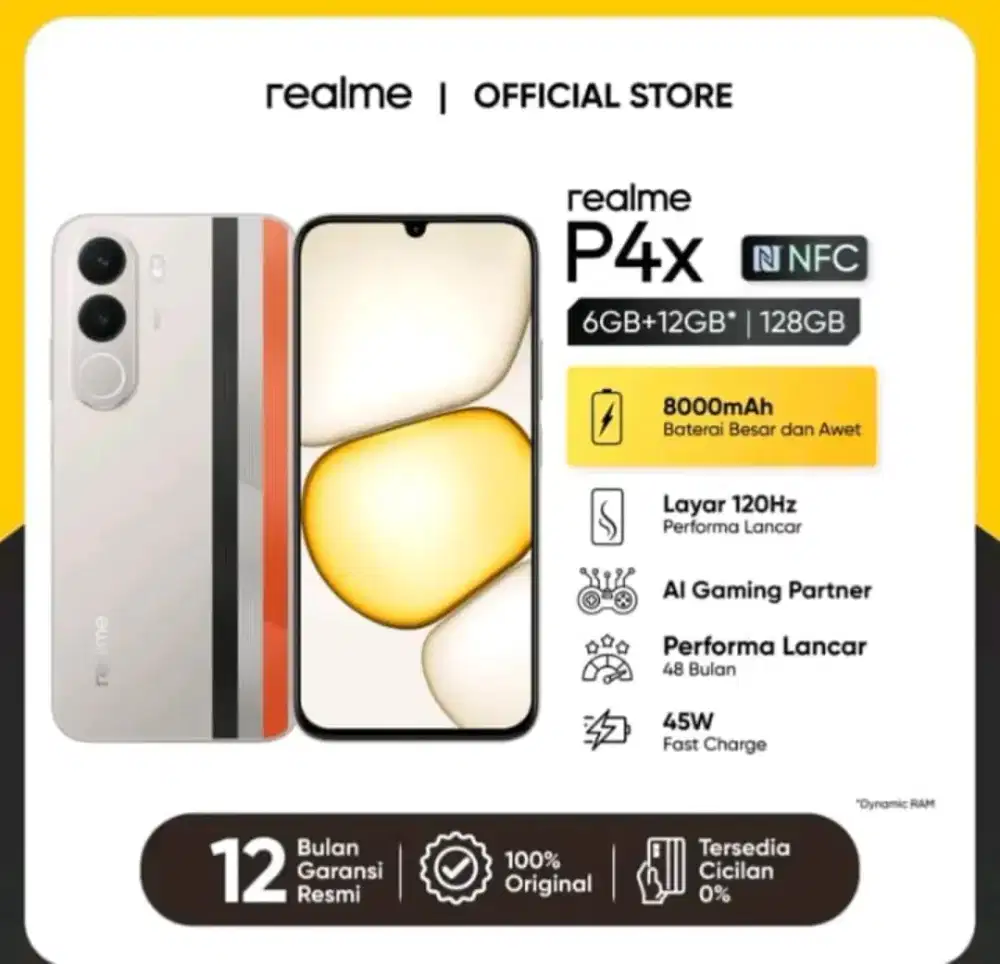 realme P4x (6GB+12GB Dynamic RAM / 128GB)