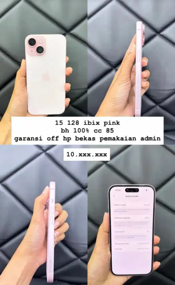 Iphone 15 pink ibox murah