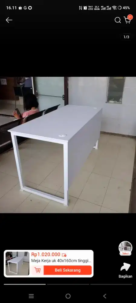 Meja kantor meja belajar sekolah