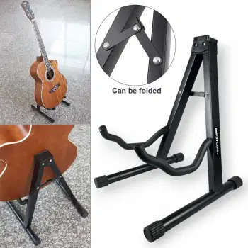 Tripod Stand Gitar Lipat Foldable Guitar Soft Arm Iron