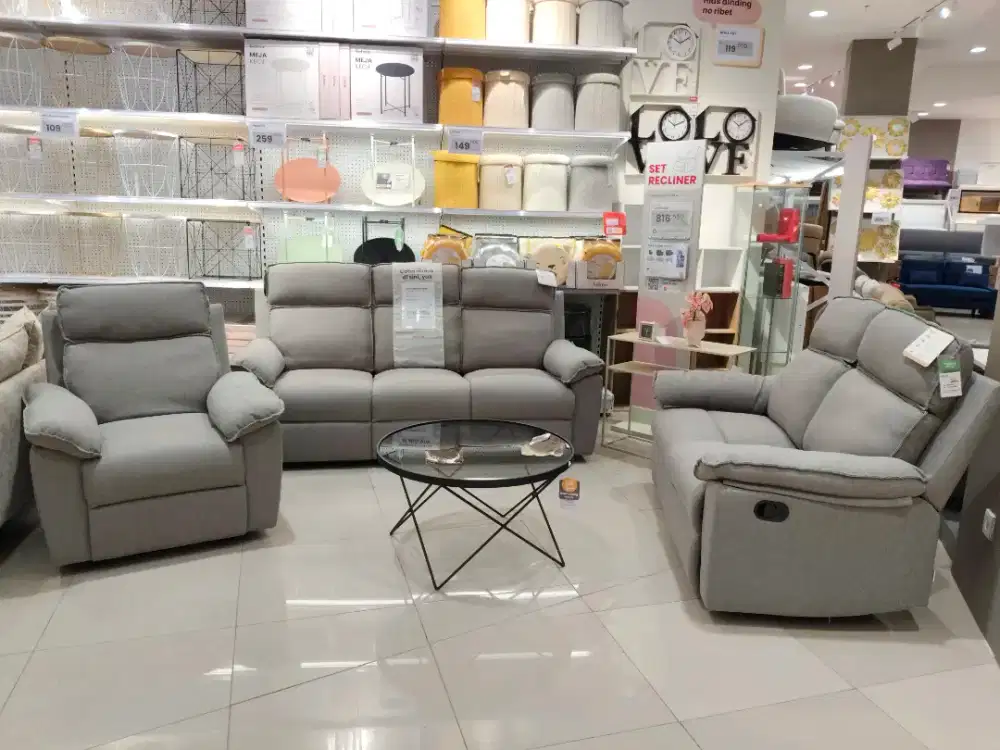 Sofa set recliner