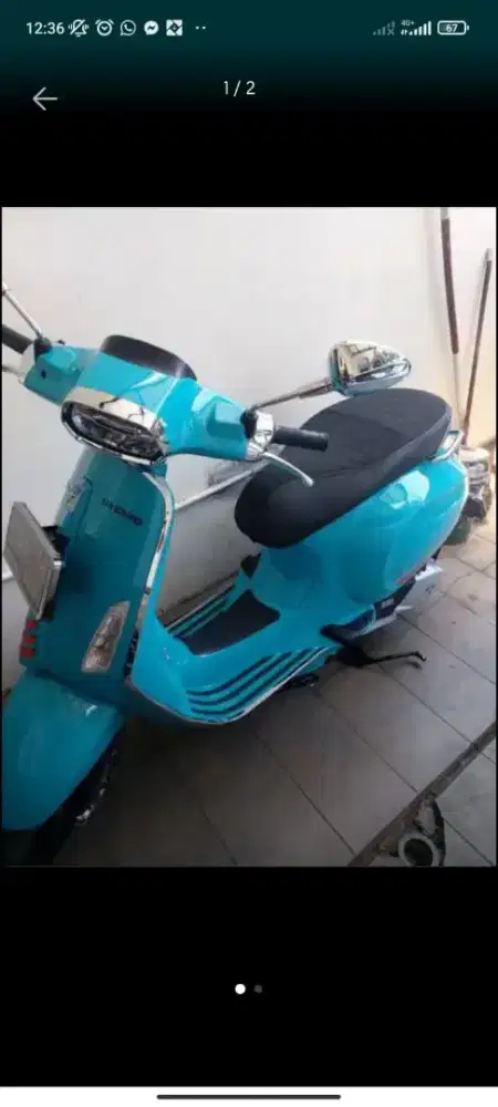 Vespa Sprint 2022 KM 4000 an jarang pakai