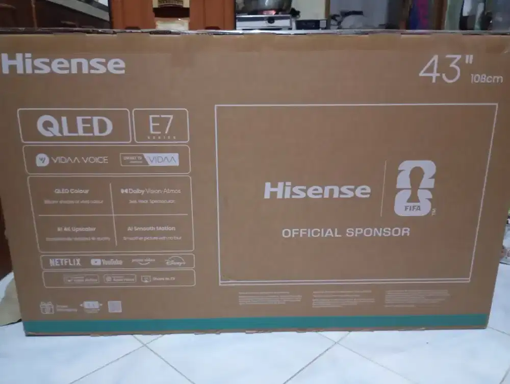 Tv hisense type Qled 43E7
