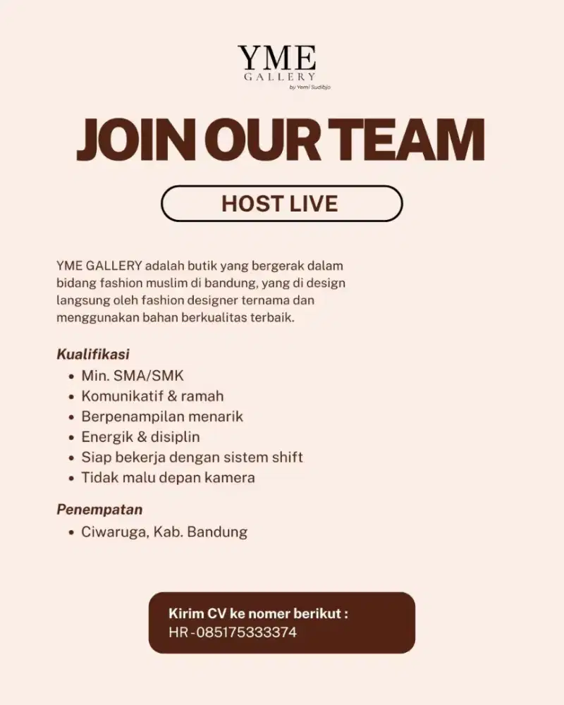 HOST LIVE YME GALLERY