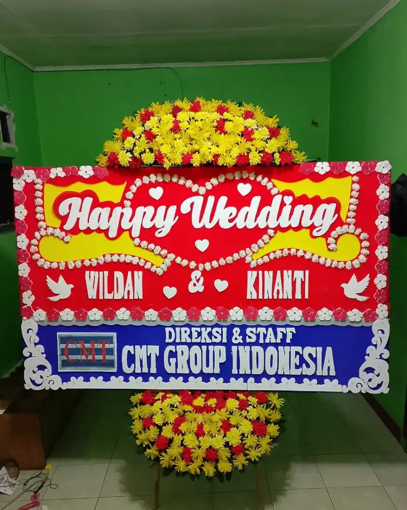 Karangan Ucapan Bunga Papan