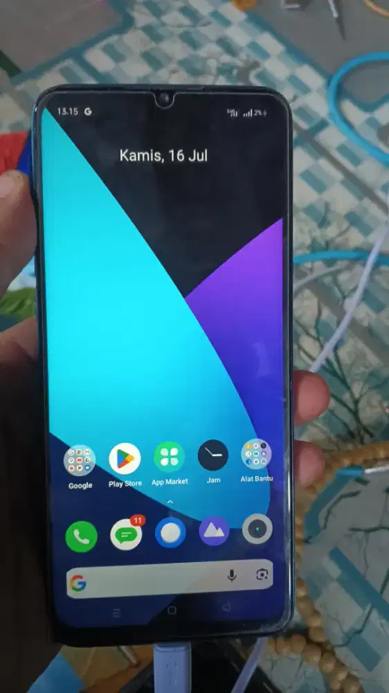 Realme c3 ram 3 Rom 32 4G dual sim card