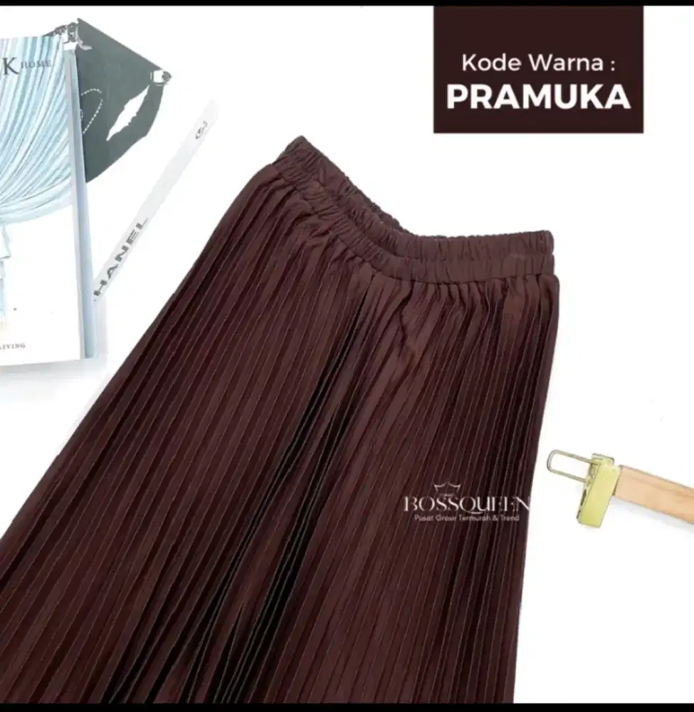 ROK PLISKET COKELAT