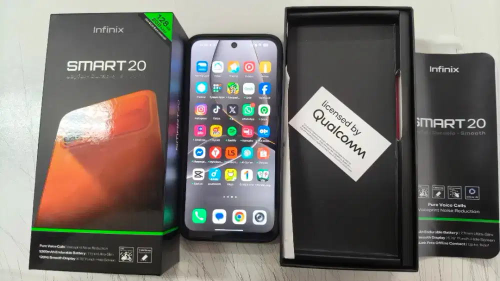 INFINIX SMART 20 Ram 4(+4) Mem 128
Baru beli kemarin