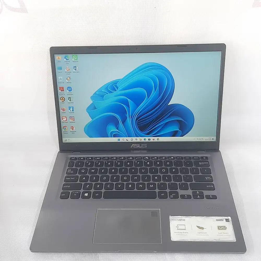 LAPTOP ASUS  VIVOBOOK A416J CORE I3-1005G1 RAM 4GB NVME 512GB MMC 32GB