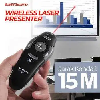 Laser Remot Presenter Merah RF Wireless Pointer Red 15M