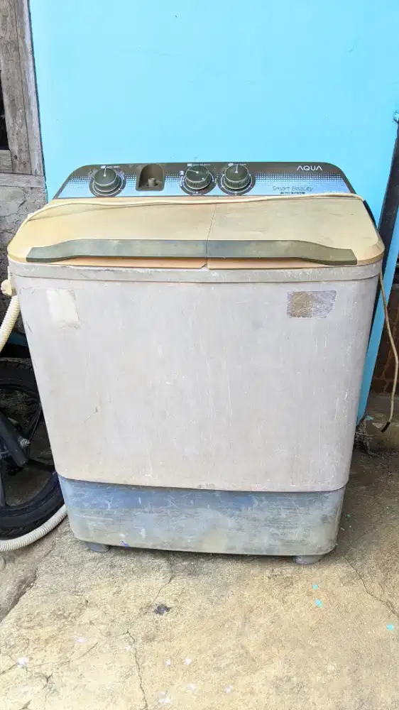 MESIN CUCI 2 TABUNG AQUA 8KG NORMAL.