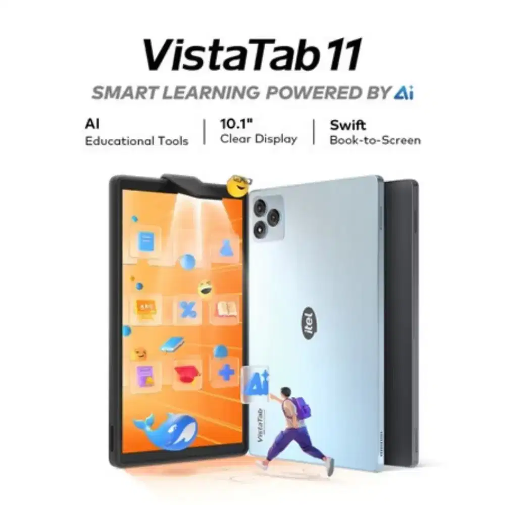 ITEL Vistatab 11 Ram 12GB (4GB+8GB) free keyboard+stylus