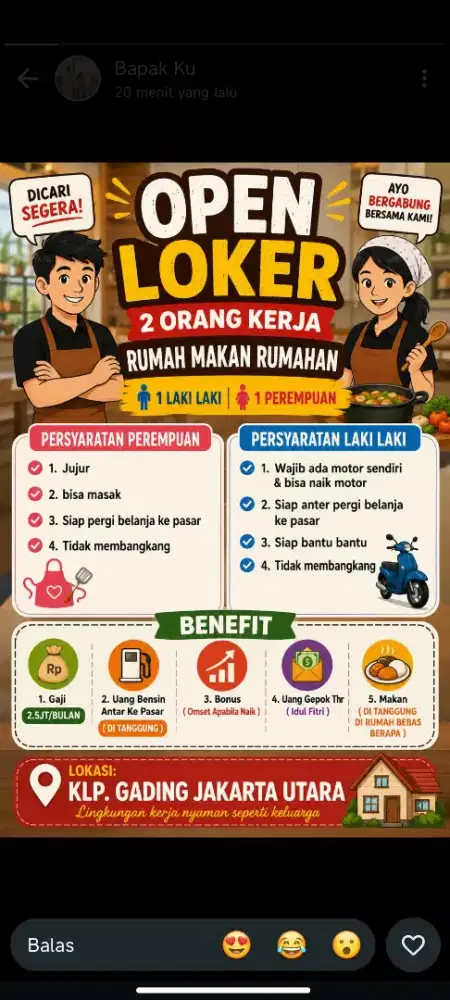 LOKER UNTUK WARUNG NASI