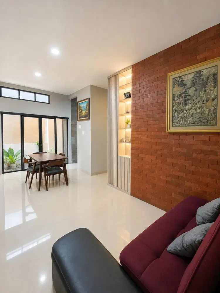 DIJUAL RUMAH MODERN 2 LANTAI FULLY FURNISHED - 5 Menit Pintu Tol
