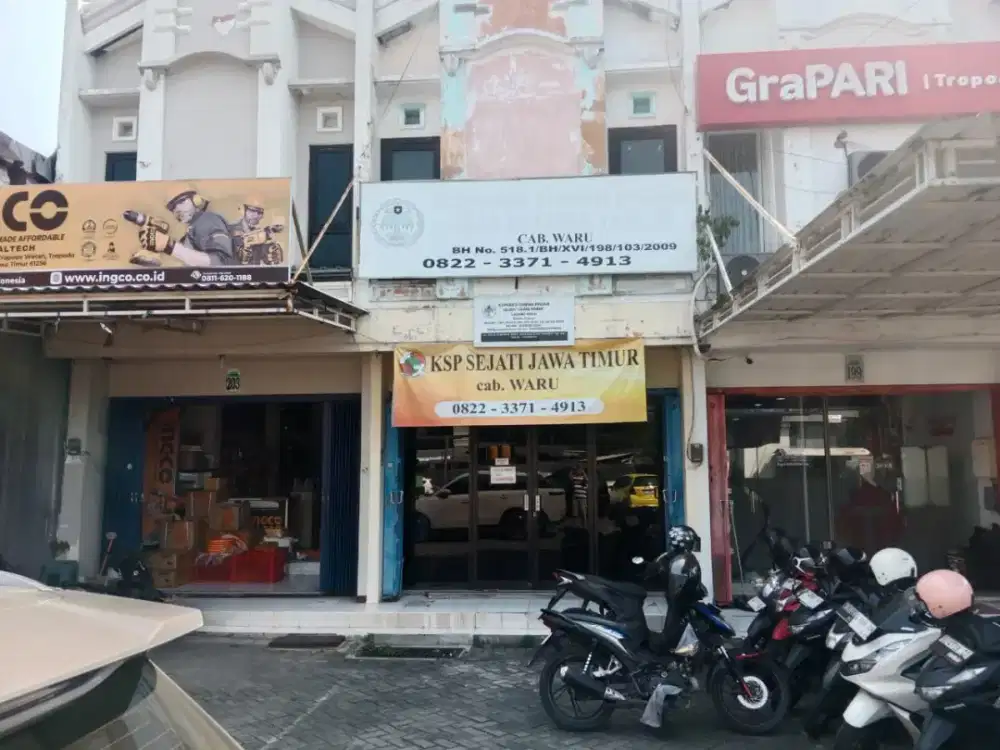 DIJUAL RUKO - STRATEGIS JALAN UTAMA SIDOARJO - SUDAH SURAT HAK MILIK