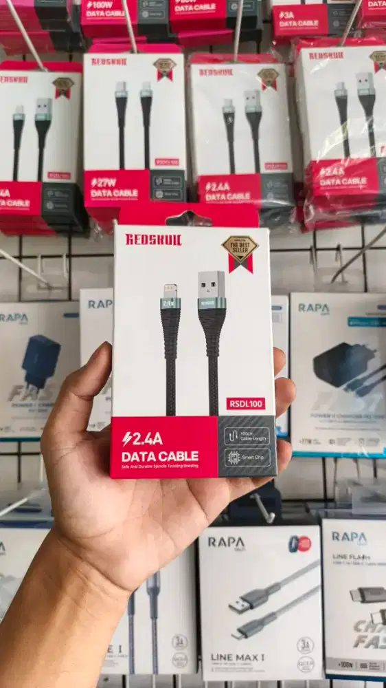 KABEL DATA LIGHTNING REDSKULL RSDCL100