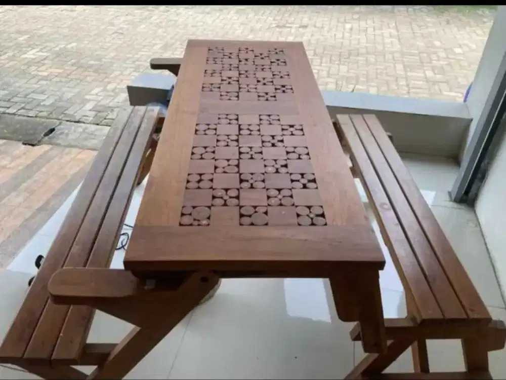 MEJA LIPAT MAGIC FULL KAYU JATI 100% – KOKOH, KUAT & MULTIFUNGSI
